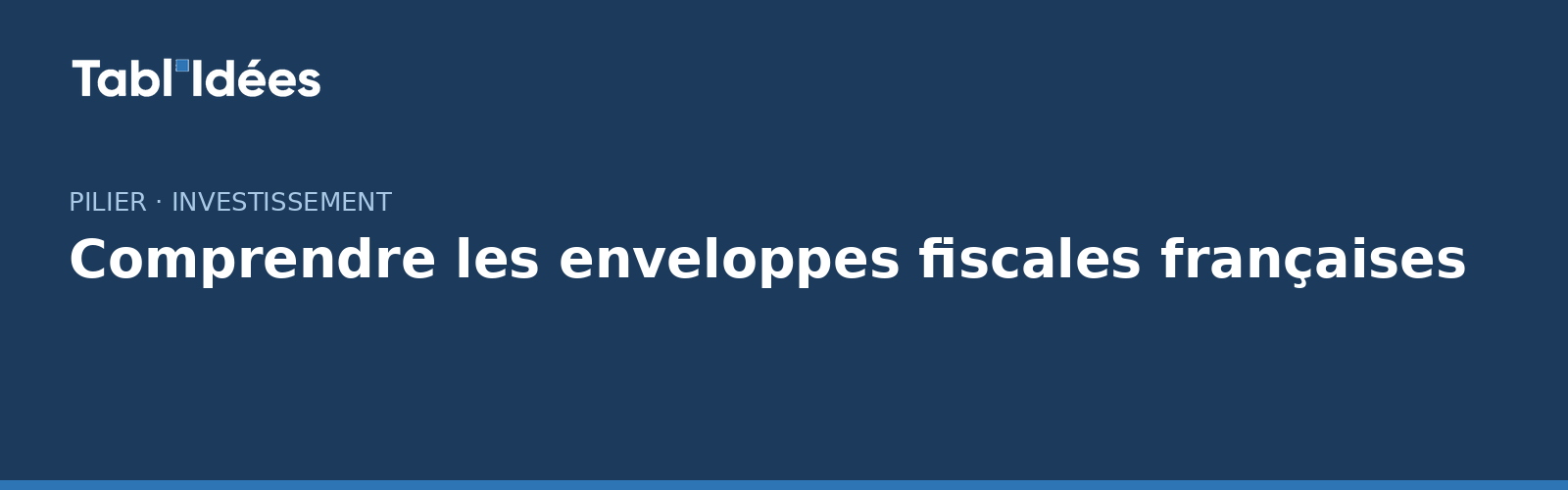 Comprendre les enveloppes fiscales françaises : PEA, assurance-vie, CTO, PEE
